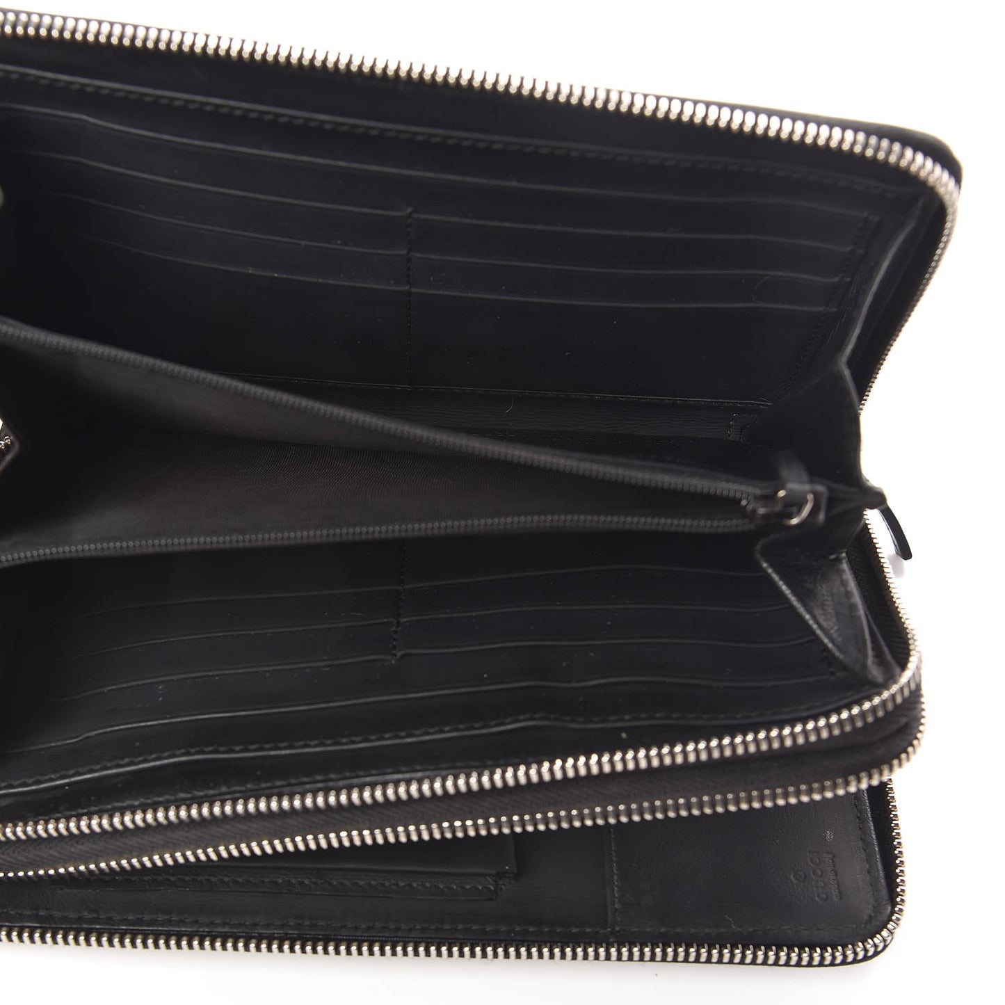 Guccissima Signature Travel Document Case Black
