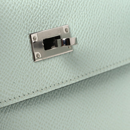 Hermes Epsom Kelly Wallet To Go Vert Peppermint 11 of 12