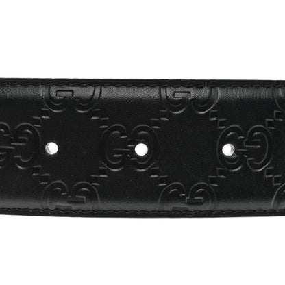 Gucci Guccissima Signature Interlocking G 40mm Belt 85 34 Black 4 of 6