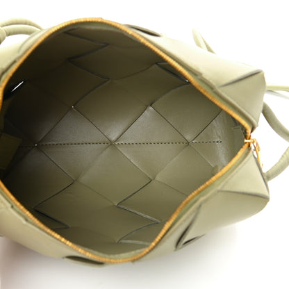 Bottega Veneta Lambskin Maxi Intreccio Small Cassette Camera Bag Travertine 5 of 9