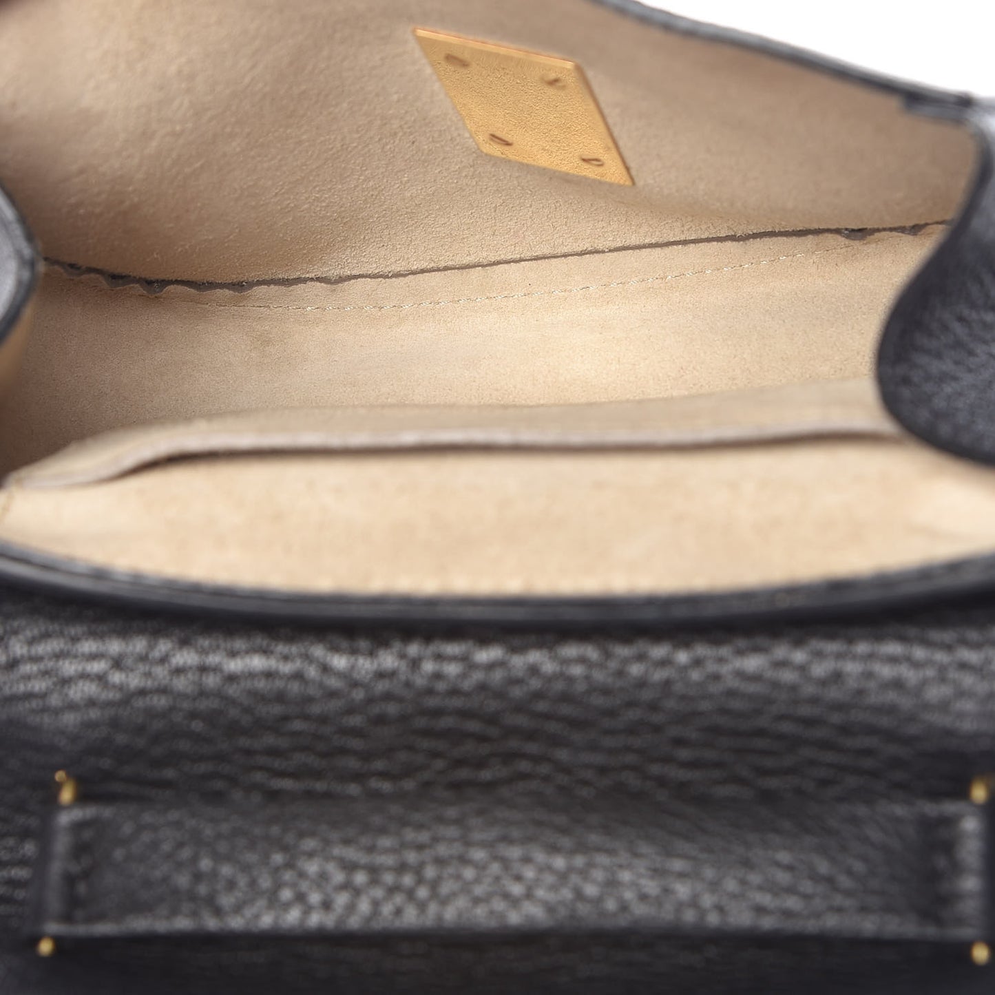 Grained Lambskin Mini Drew Shoulder Bag Black