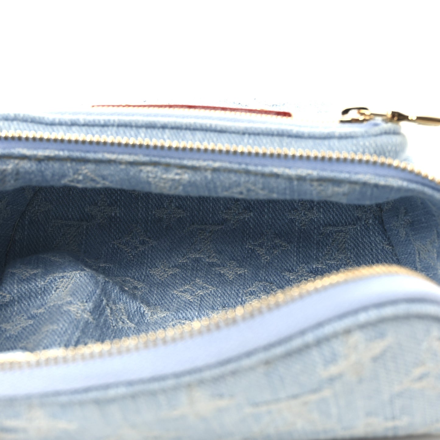 Monogram Denim Mini Bumbag Sky Blue