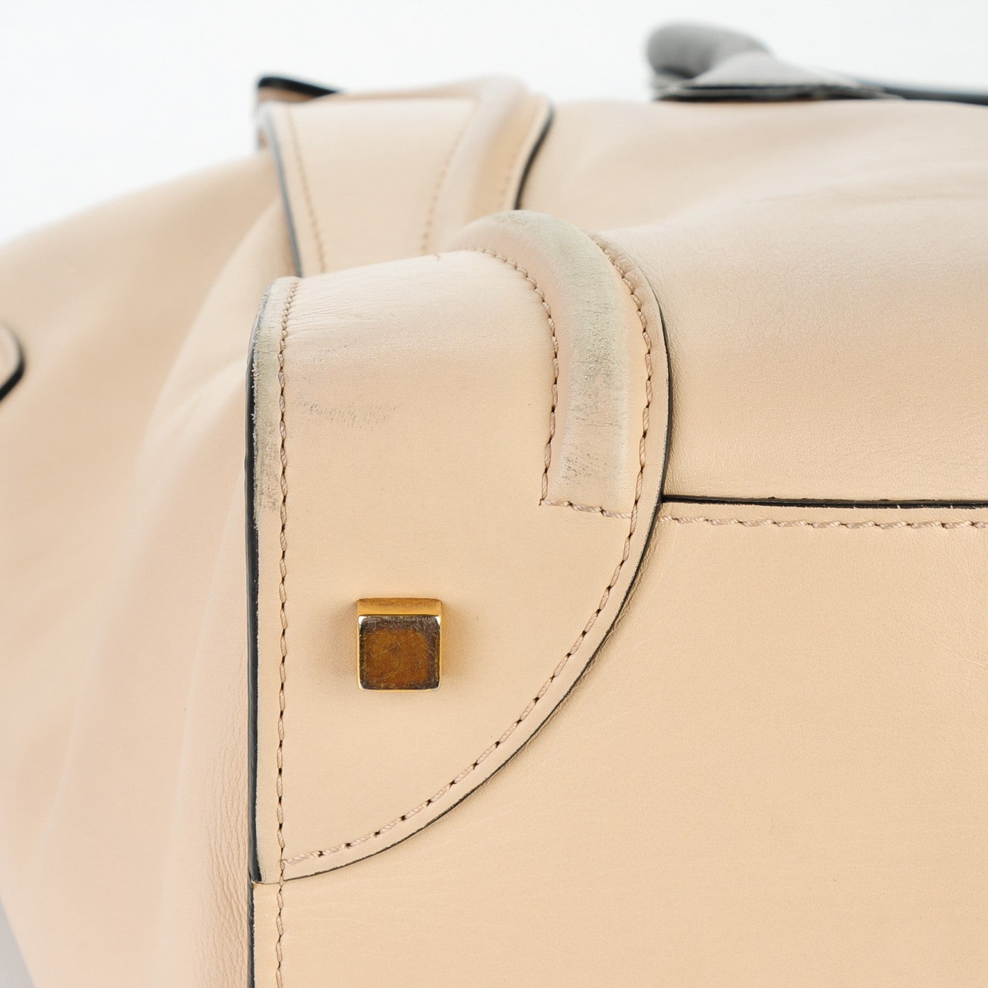 Celine Satin Calfskin Mini Luggage Powder Black 13 of 14