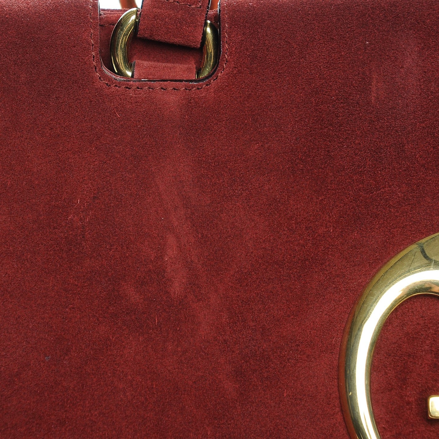 Suede Medium 1973 Top Handle Satchel Red