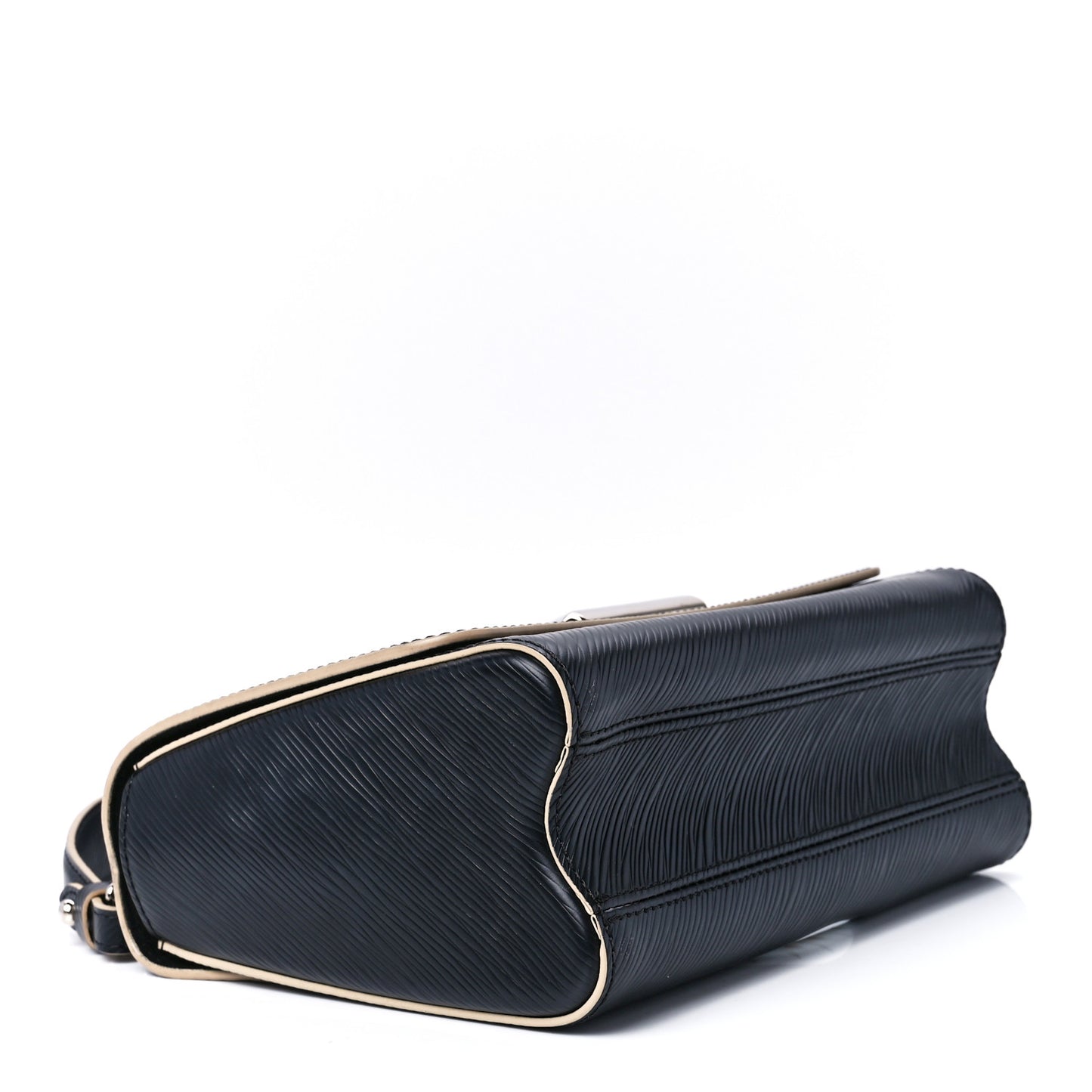 Epi Travel Stickers Twist Shoulder Bag MM Black