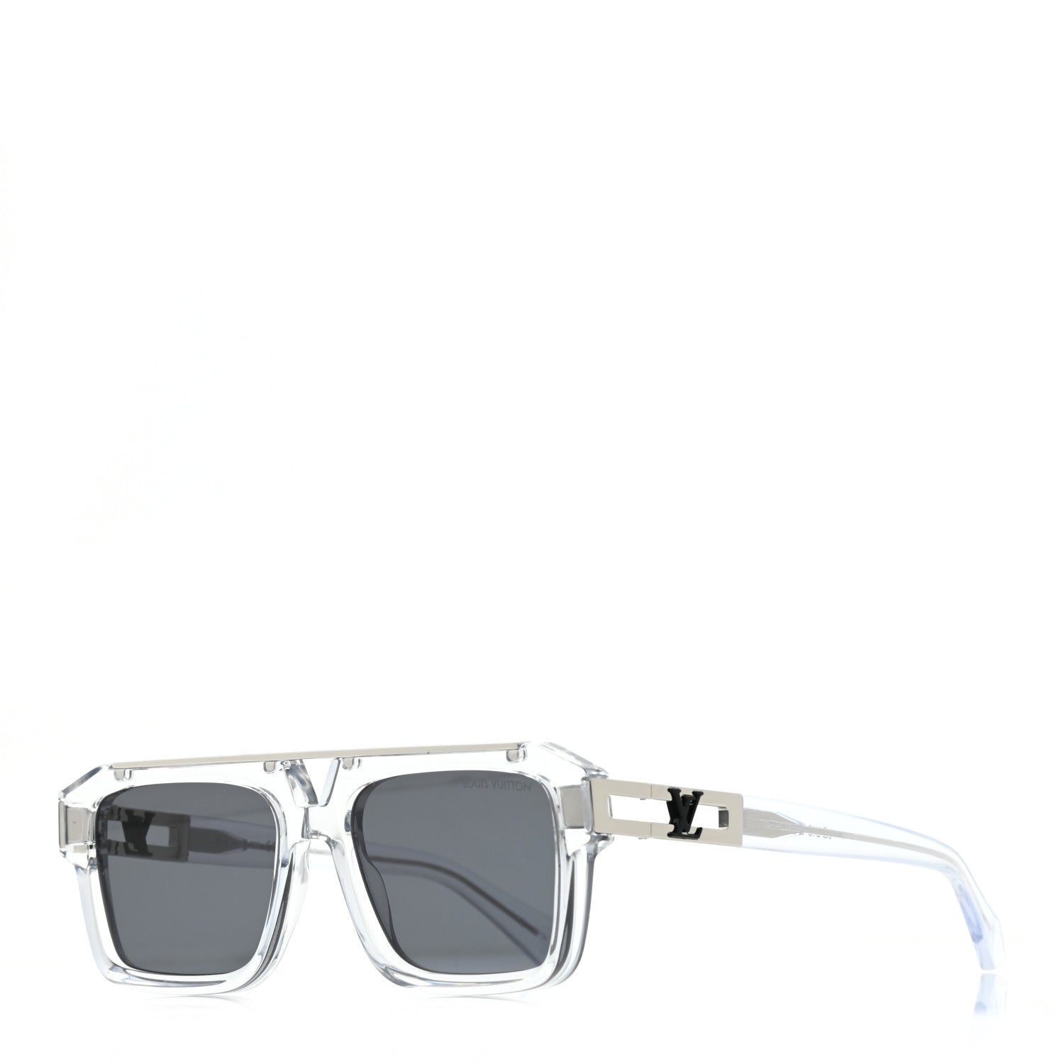 Louis Vuitton Acetate 1.1 Mascot Pilot Sunglasses Z1802W Transparent 1 of 7