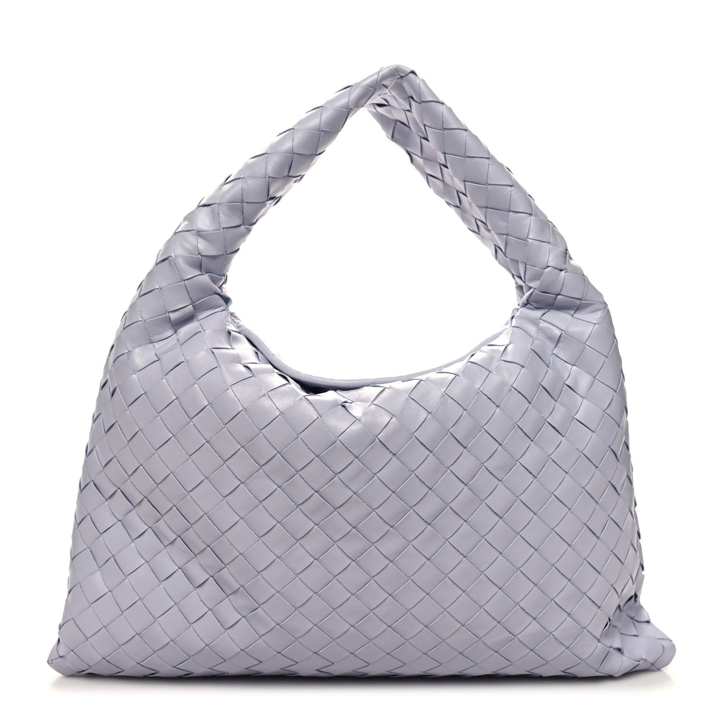 Calfskin Intrecciato Small Hop Oyster Lilac