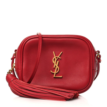 Saint Laurent Nappa Monogram Blogger Bag New Red 1 of 7