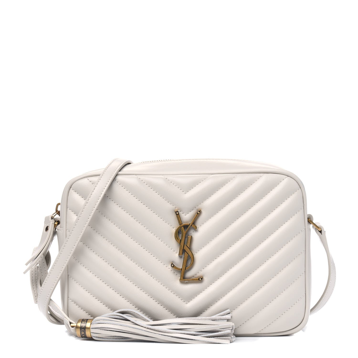 Saint Laurent Calfskin Matelasse Monogram Lou Camera Bag Crema Soft 1 of 5
