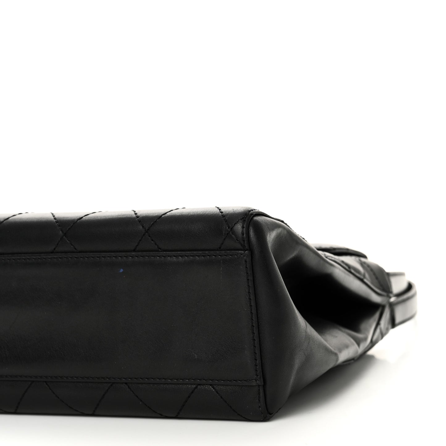 Lambskin Quilted CC Flap Shoulder Bag Black