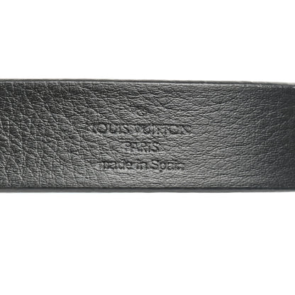 Louis Vuitton Calfskin Embossed 20MM LV Initiales Belt 75 30 Black 3 of 6