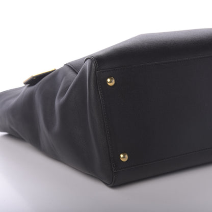 Fendi Vitello Elite Large 2Jours Tote Black 6 of 10