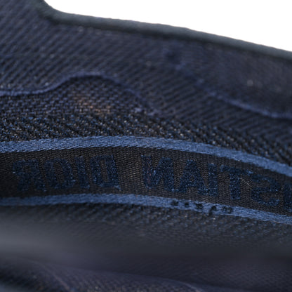 Christian Dior Canvas Embroidered Camouflage Mini Book Tote Blue 9 of 9