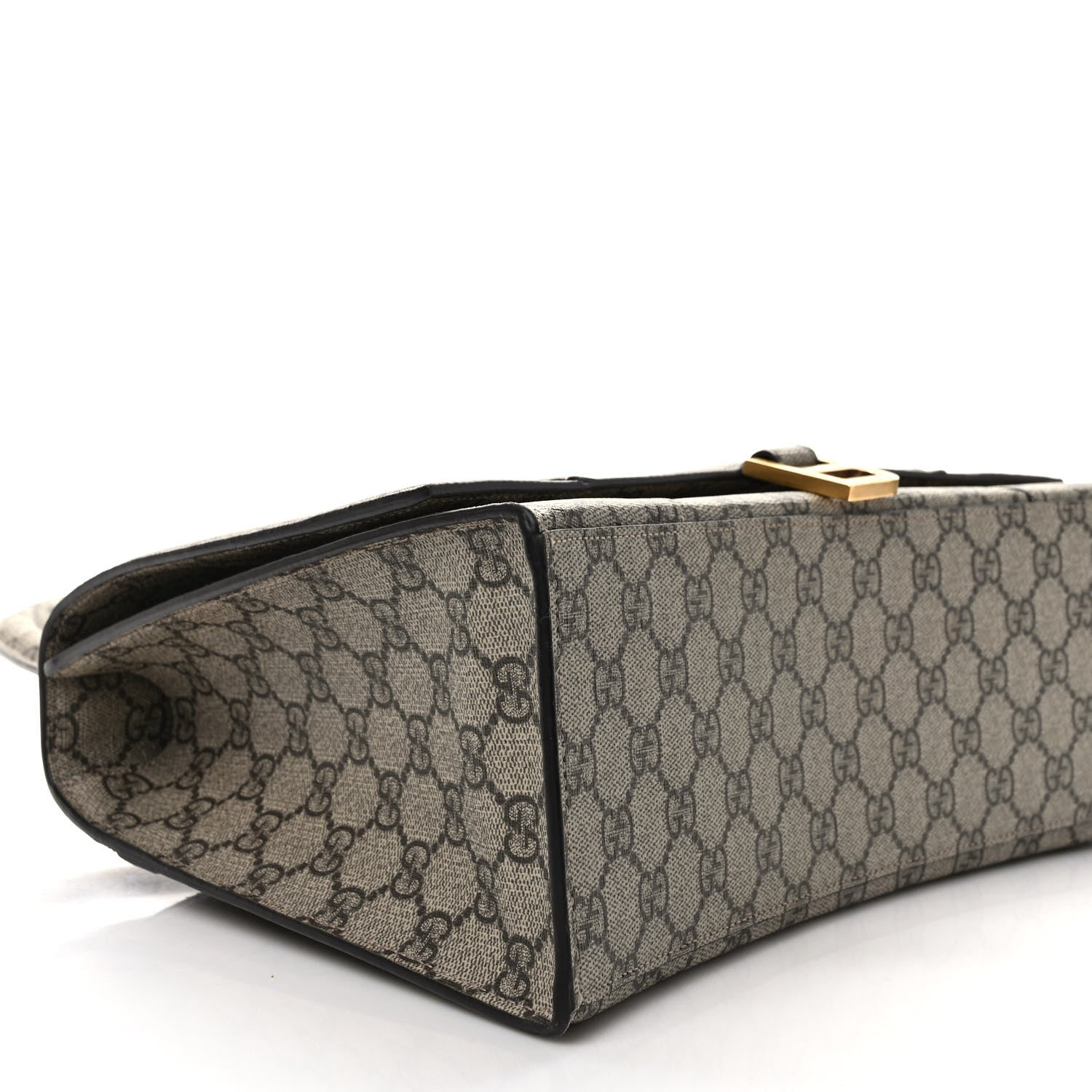Balenciaga X GUCCI GG Supreme Monogram Medium Hourglass Top Handle Bag Beige Ebony 4 of 9