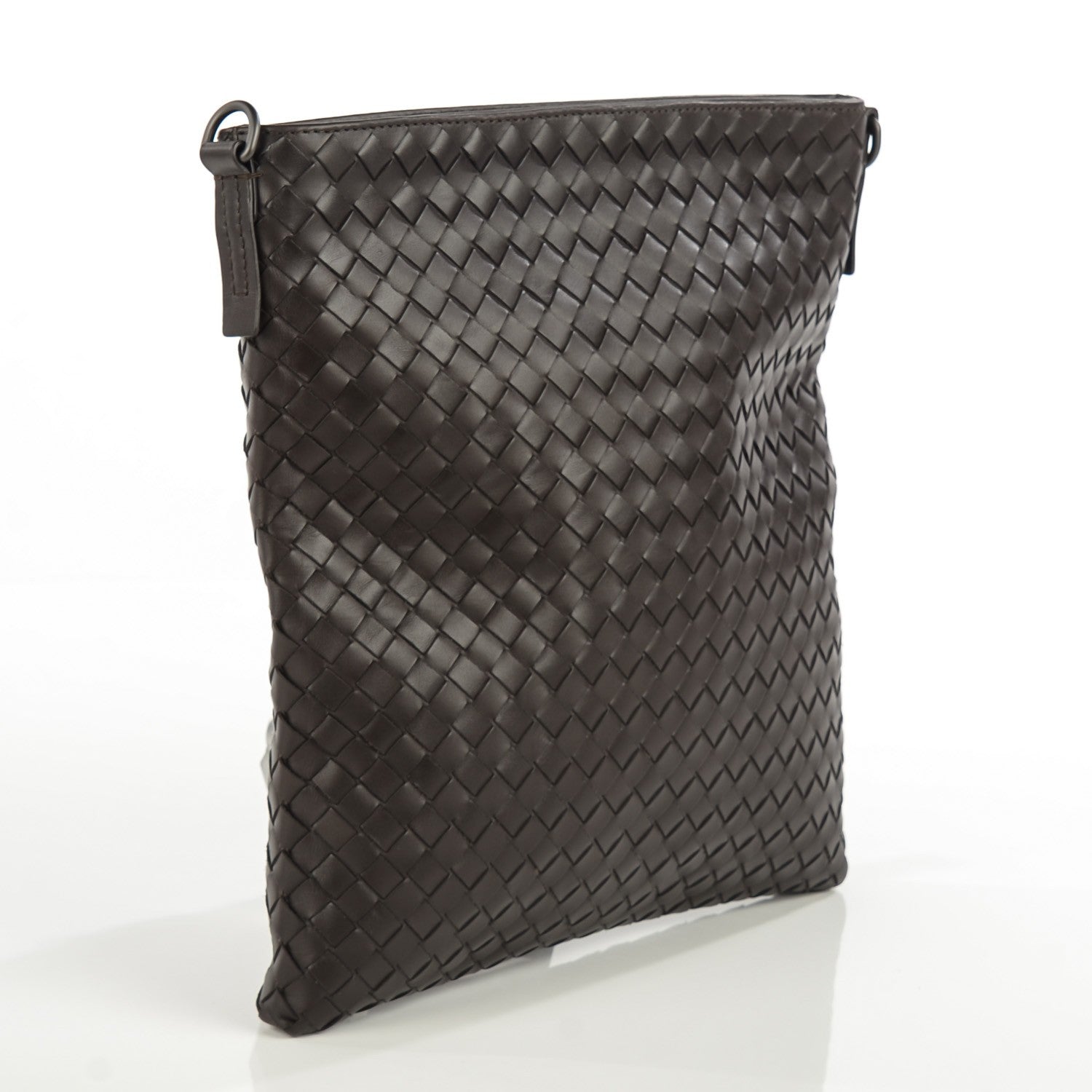 Bottega Veneta Calfskin Intrecciato VN Small Messenger Bag Ebano 3 of 9