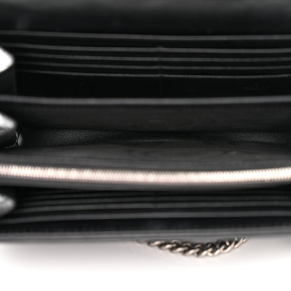 Gucci Calfskin Matelasse Aria GG Marmont Chain Wallet Black 5 of 12