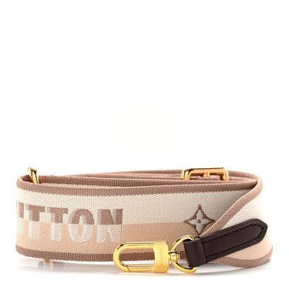 Louis Vuitton Jacquard Speedy Bandouliere 20 Shoulder Strap Beige Brown 1 of 4