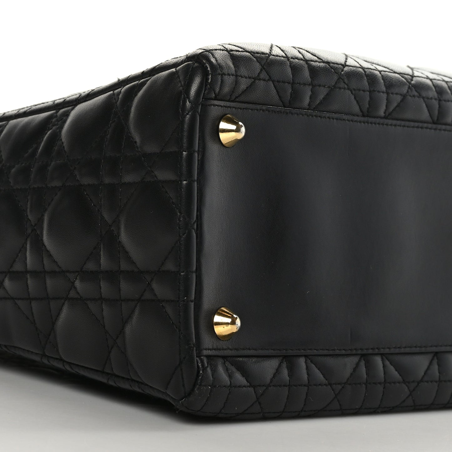 Lambskin Cannage Large Lady Dior Black