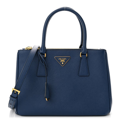 Prada Saffiano Lux Small Galleria Double Zip Tote Bluette 1 of 14