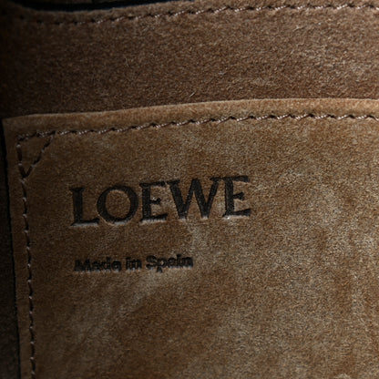 Loewe Grained Calfskin Small Gate Crossbody Bag Pecan Black 6 of 10
