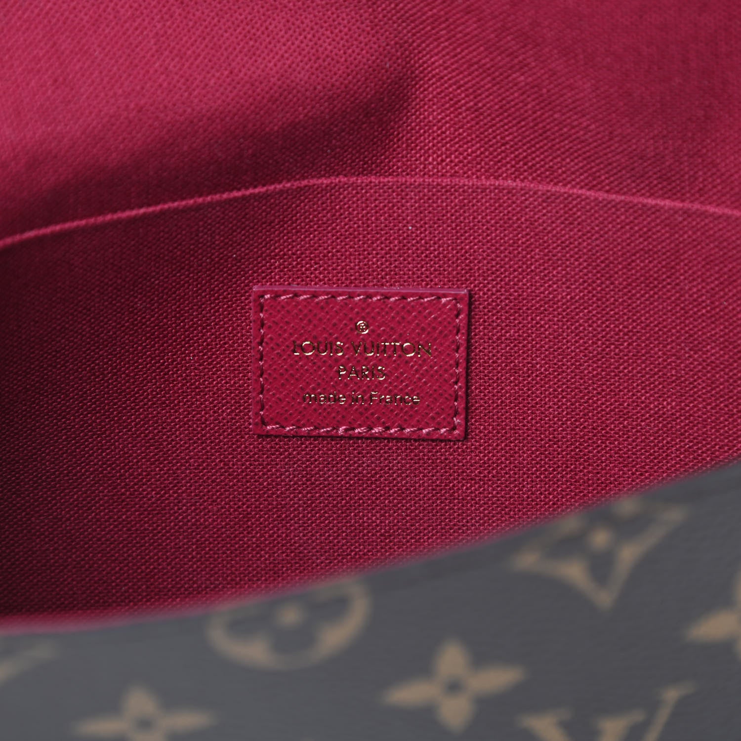 Louis Vuitton Monogram Pochette Felicie Chain Wallet Fuchsia 8 of 13