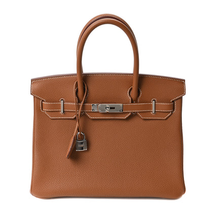 Hermes Togo BIRKIN 30 Gold 1 of 10