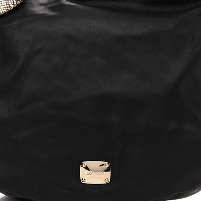Jimmy Choo Nappa Snakeskin Trim Sky Hobo Black 7 of 9