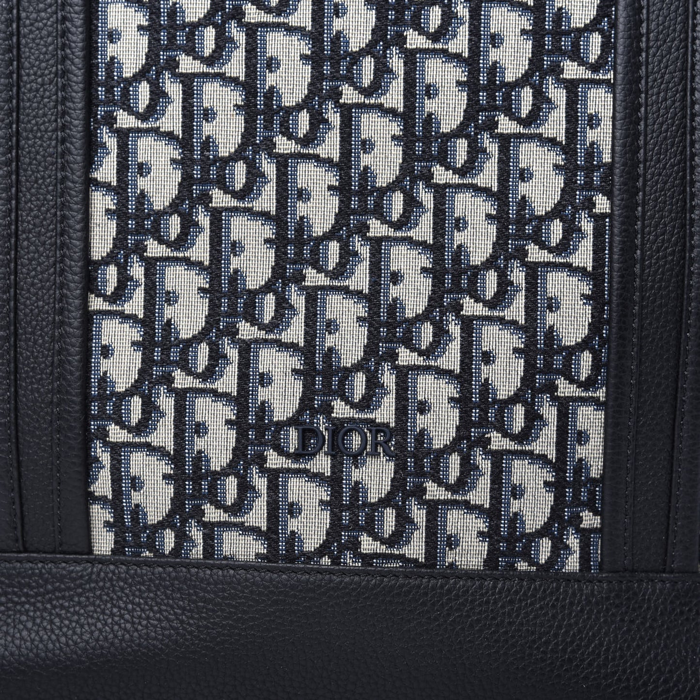 HOMME Oblique Grained Calfskin Tote Blue