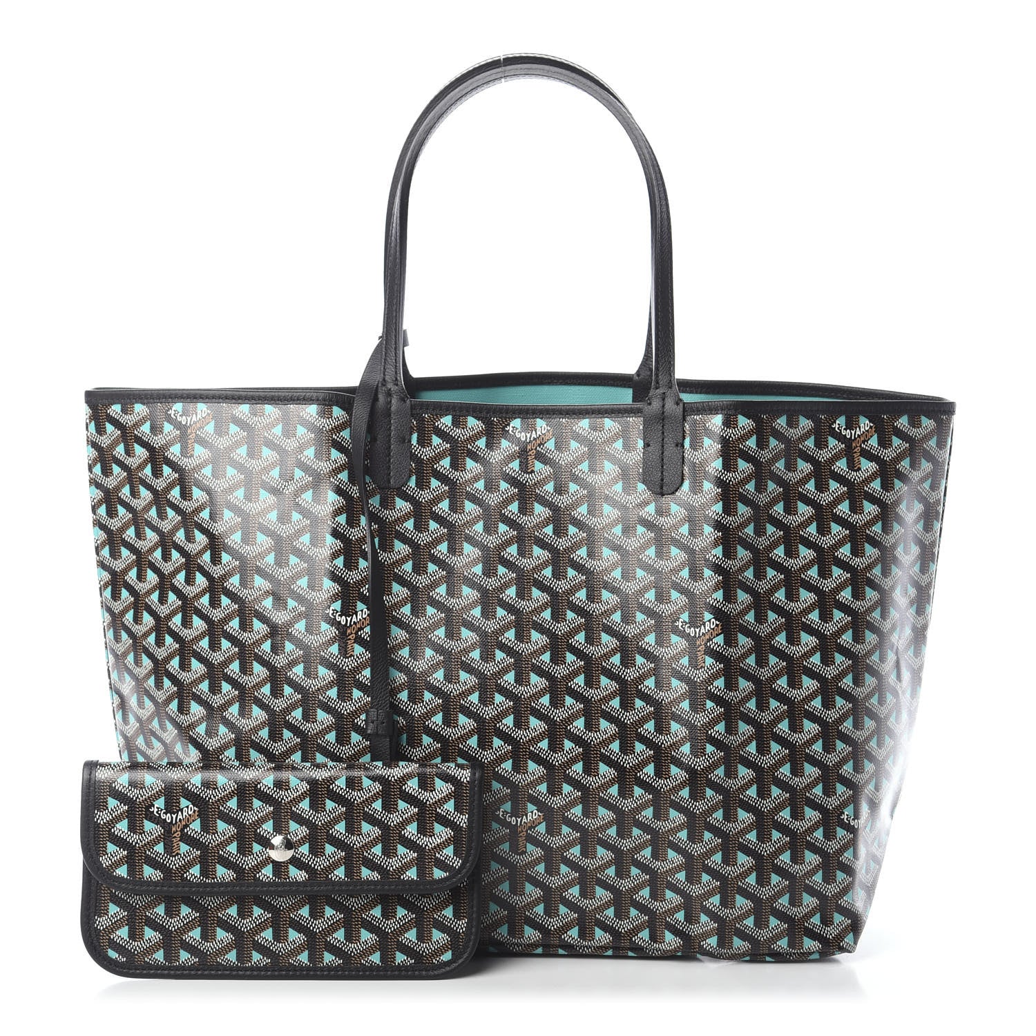 Goyard Goyardine Saint Louis Claire Voie PM Black Blue 1 of 10