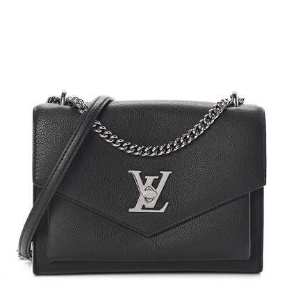 Louis Vuitton Soft Calfskin My Lockme Chain Bag BB Black 1 of 8