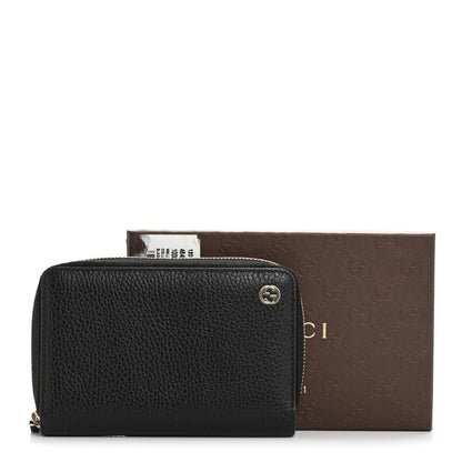 Gucci Dollar Calfskin Medium GG Zip Around Wallet Black 8 of 8