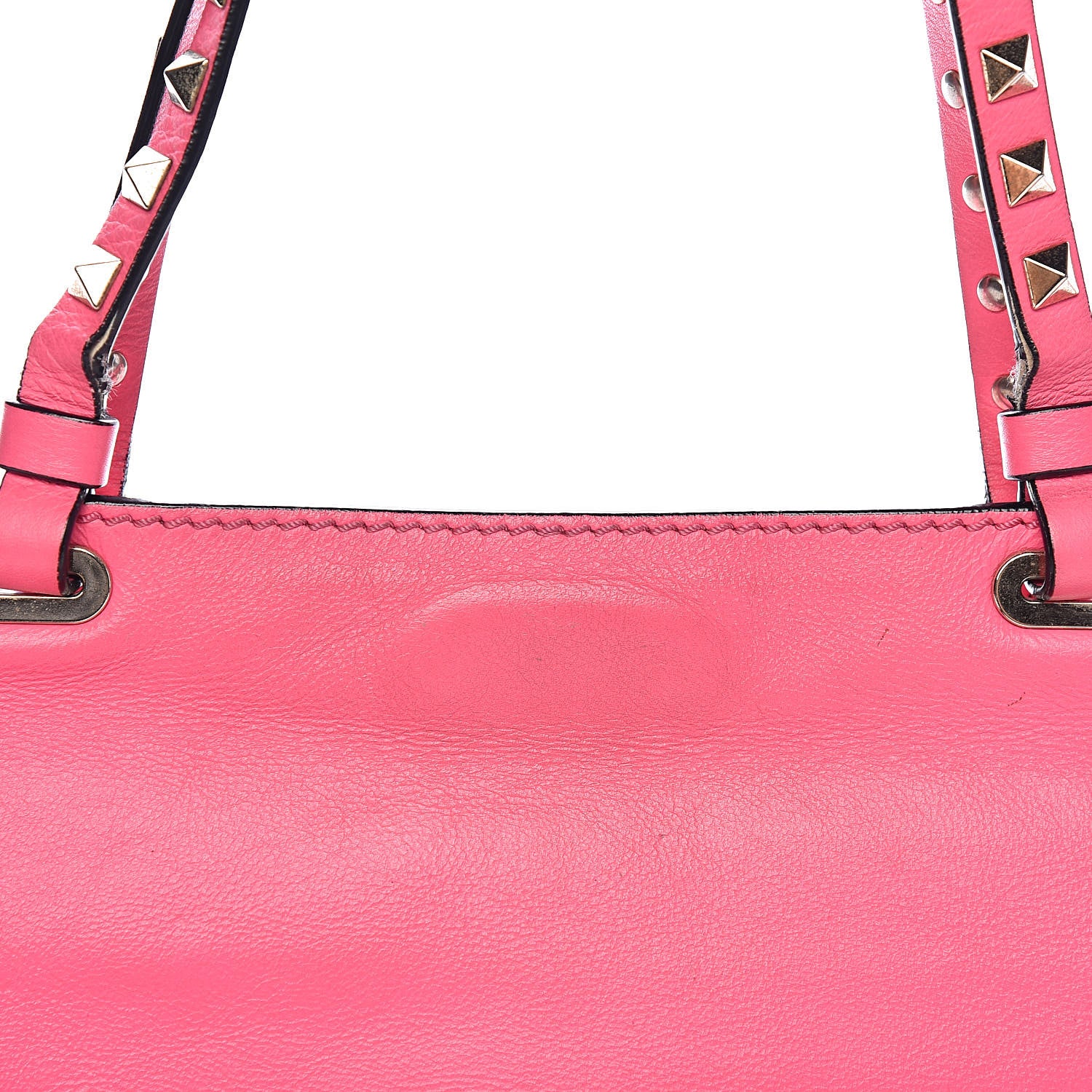 Valentino Garavani Vitello Small Rockstud Tote Fuxia Fluo 12 of 19