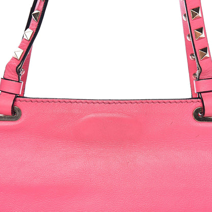 Valentino Garavani Vitello Small Rockstud Tote Fuxia Fluo 12 of 19