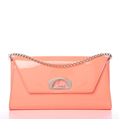 Christian Louboutin Patent Vero Dodat Clutch Flamingo 1 of 7