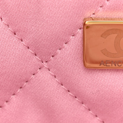 Chanel Shiny Calfskin Quilted Small Chanel 22 Dark Pink 9 of 12