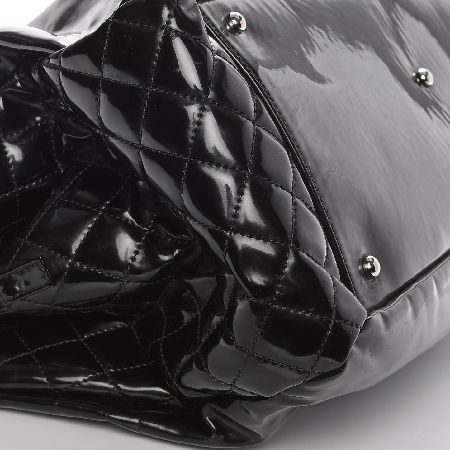 Vinyl Lipstick Tote Black