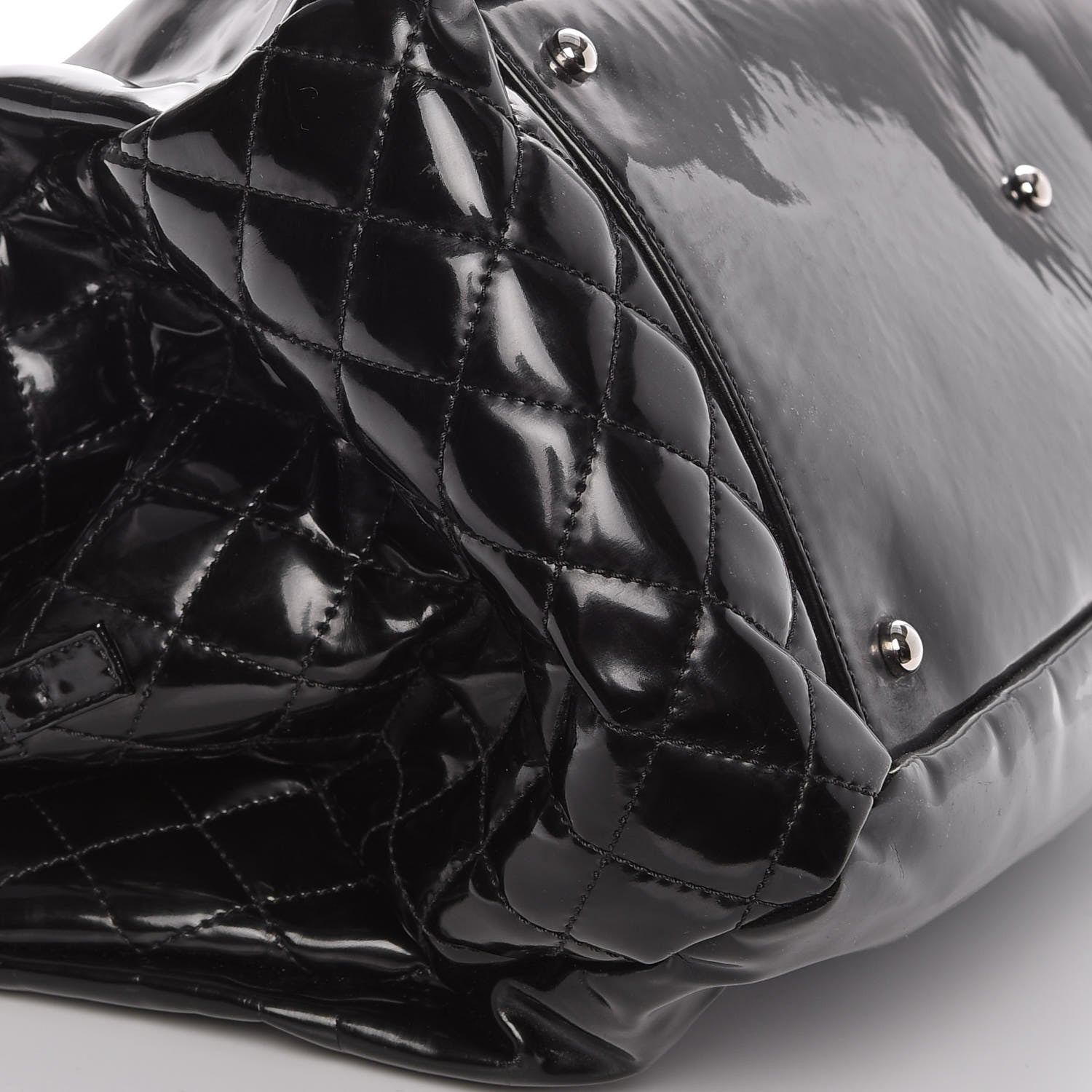Chanel Vinyl Lipstick Tote Black 8 of 10