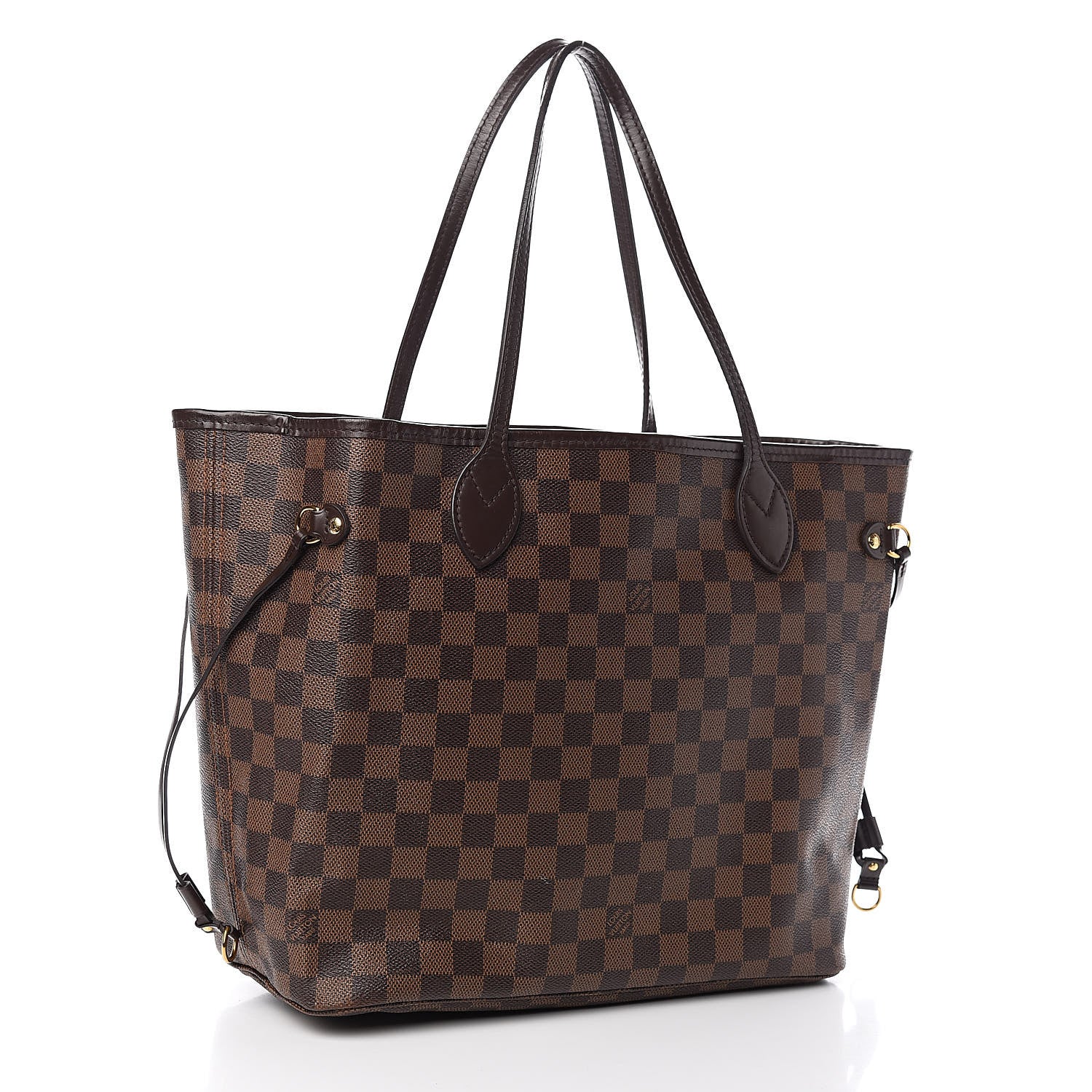 Louis Vuitton Damier Ebene Neo Neverfull MM Rose Ballerine 3 of 21