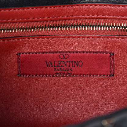 Valentino Garavani Patent Rockstud Spike Wallet on Chain Black 6 of 9