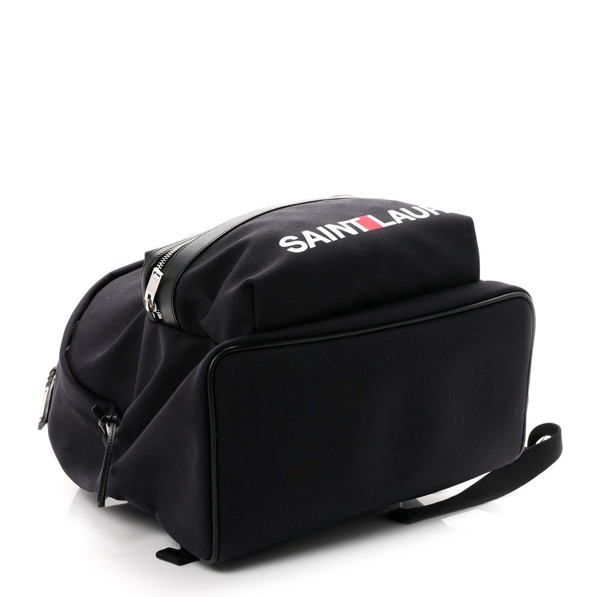 Saint Laurent Canvas Logo City Backpack Black 3 of 9