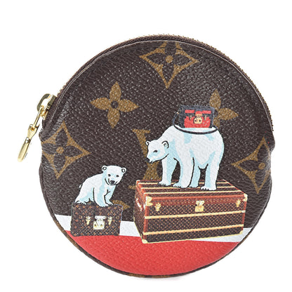 Louis Vuitton Monogram 2017 Christmas Animation Round Coin Purse 1 of 6