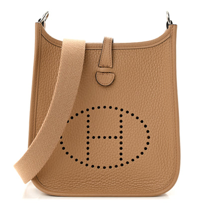 Hermes Taurillon Clemence Amazone Evelyne TPM Chai 1 of 11