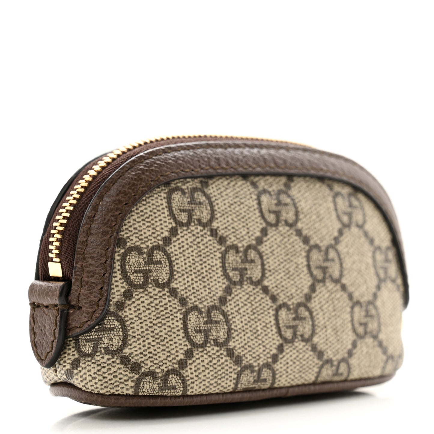 GG Supreme Monogram Web Ophidia Dome Key Pouch Beige New Acero