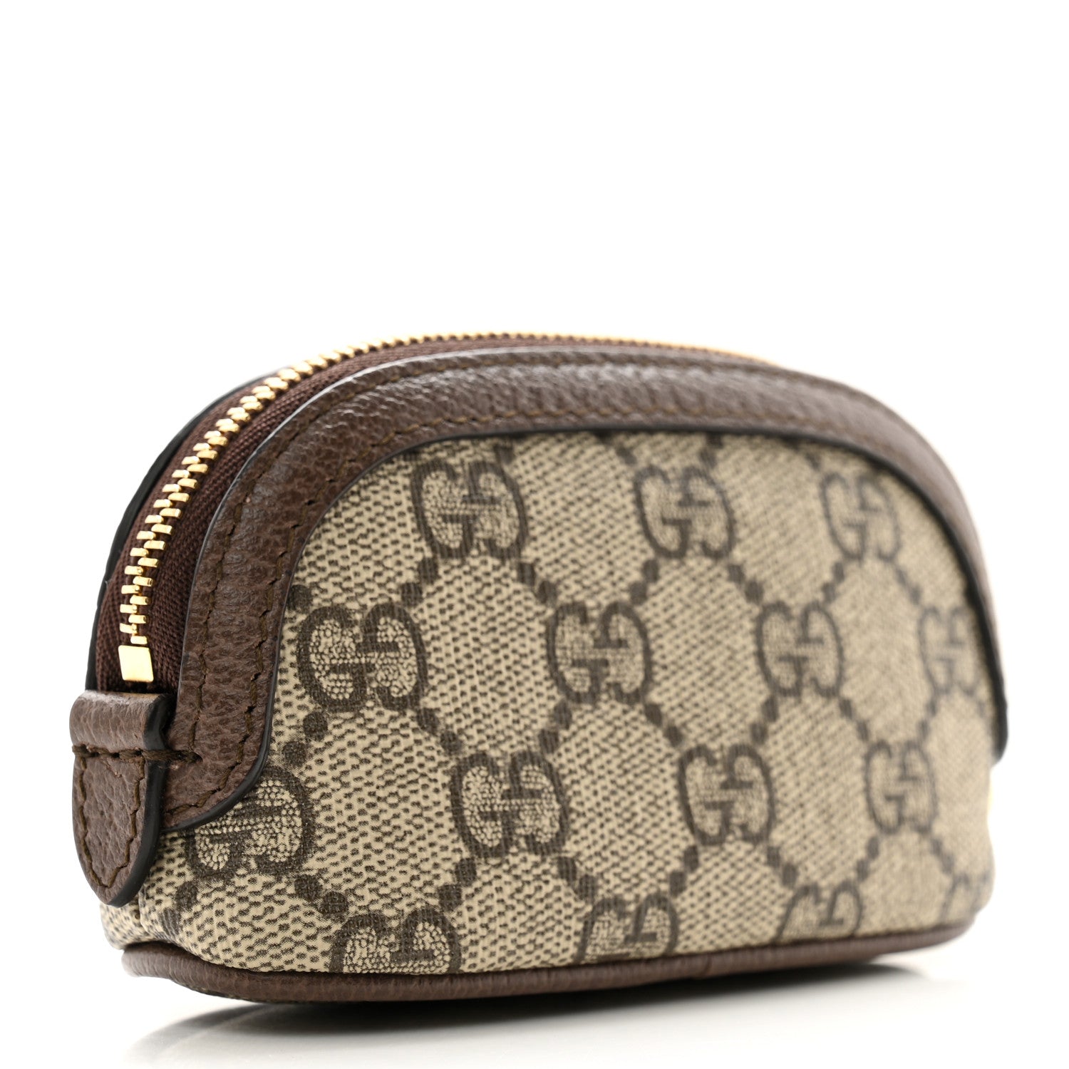 Gucci GG Supreme Monogram Web Ophidia Dome Key Pouch Beige New Acero 3 of 8
