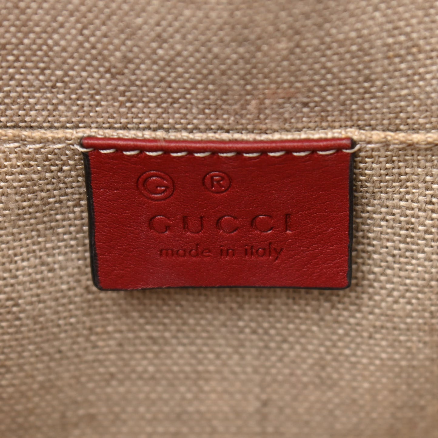Soft Microguccissima Mini Dome Bag Rosso