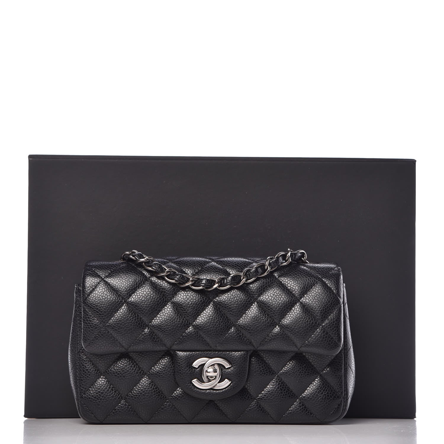 Chanel Caviar Quilted Mini Rectangular Flap Black 8 of 8
