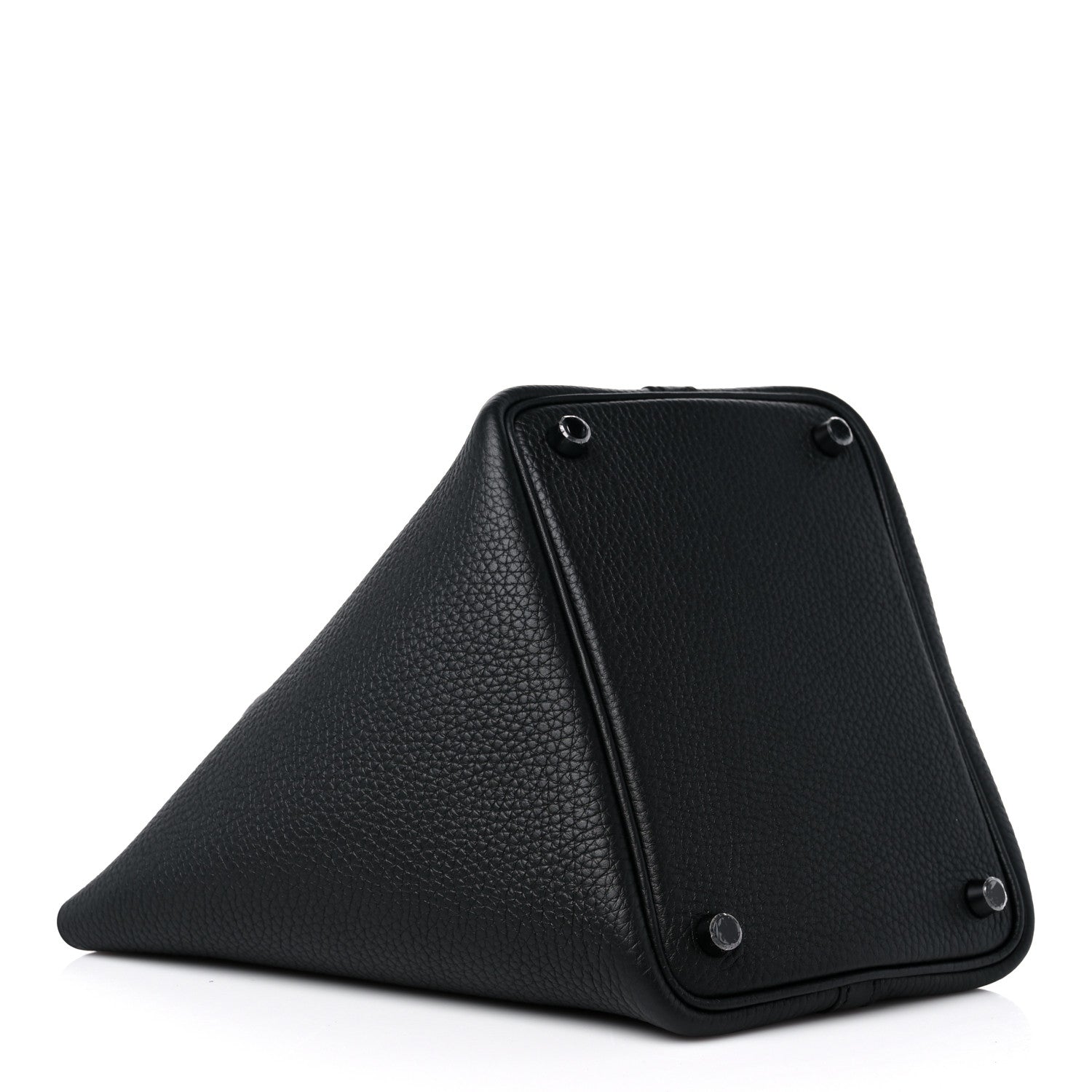 Hermes Taurillon Clemence Monochrome Picotin Lock 18 PM Black 4 of 13