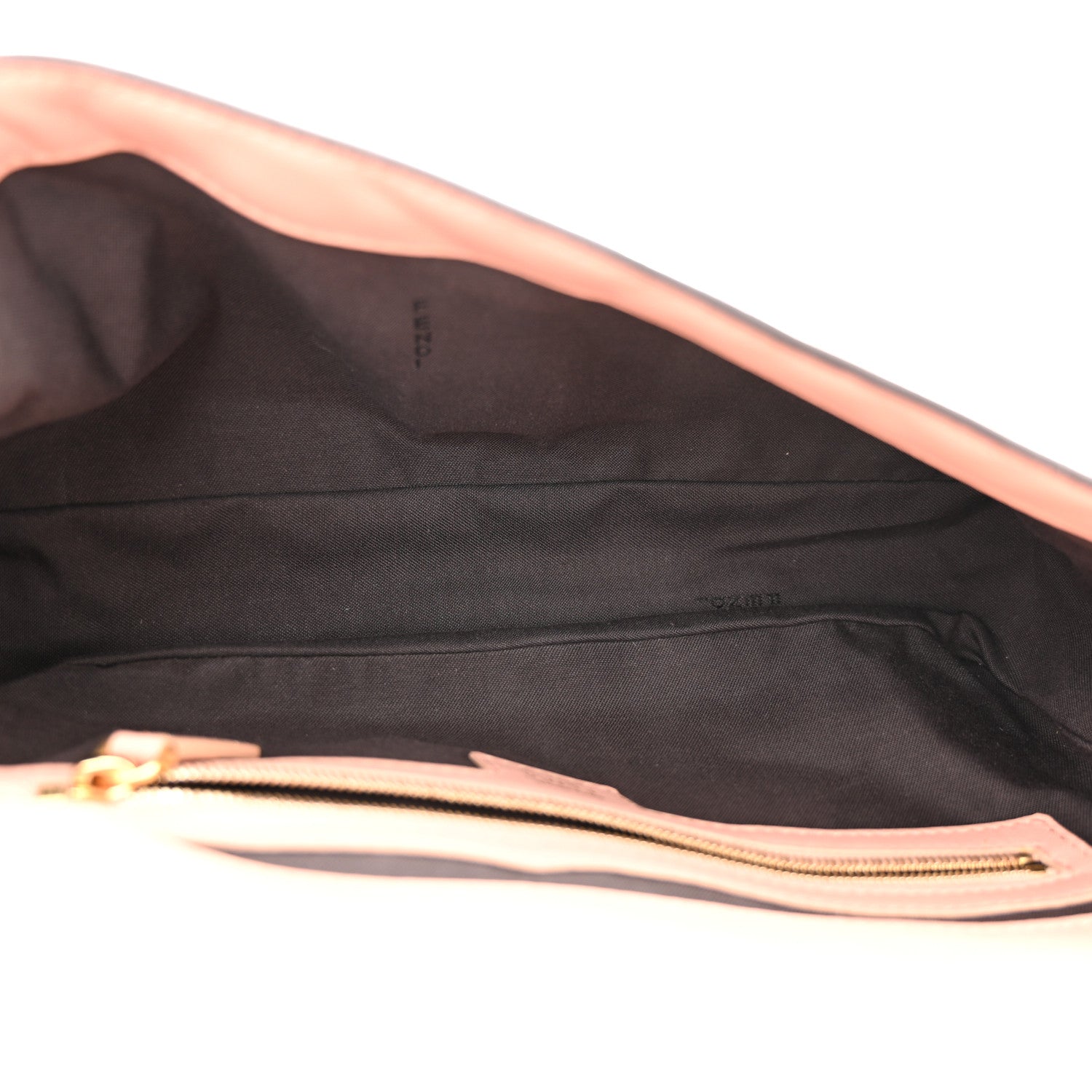 Fendi Nappa FF 1974 Embossed Baguette Rosa Bourbon 5 of 11