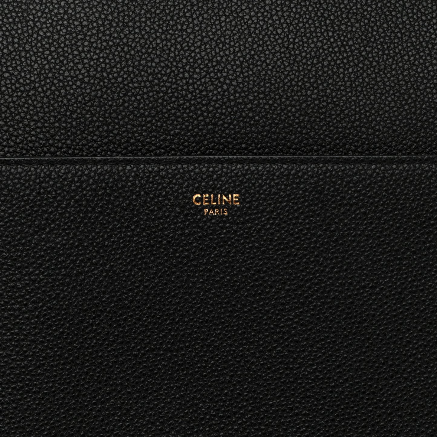 Soft Grained Calfskin Sangle Bucket Bag Black