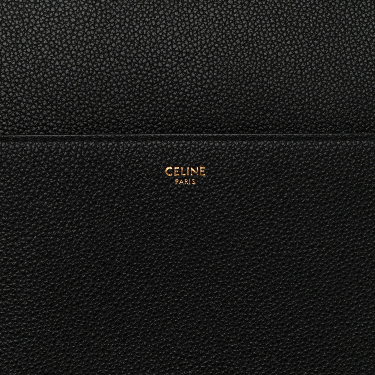 Celine Soft Grained Calfskin Sangle Bucket Bag Black 6 of 12